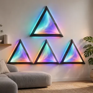 led wall pyramid