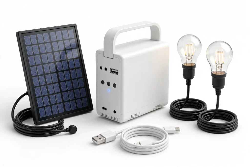portable solar lighting system