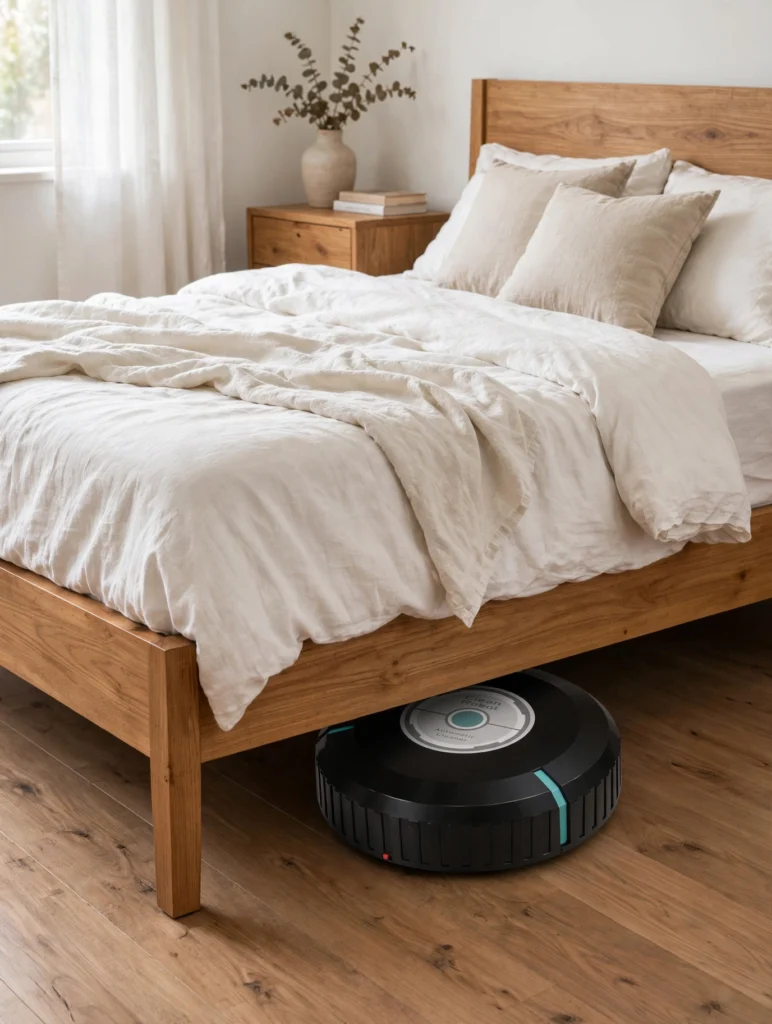 clean robot bedroom
