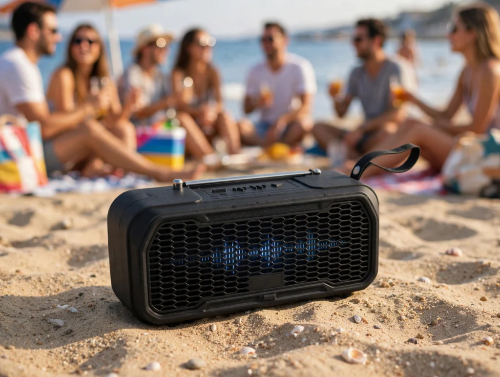 mini speaker beach